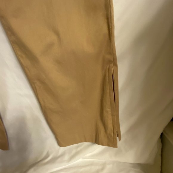 Loft Tan Zippered Leg Pants Size 14 - Picture 5 of 12